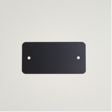 PVC-labels 54x108mm zwart 2 gaten 1000st Td35987123